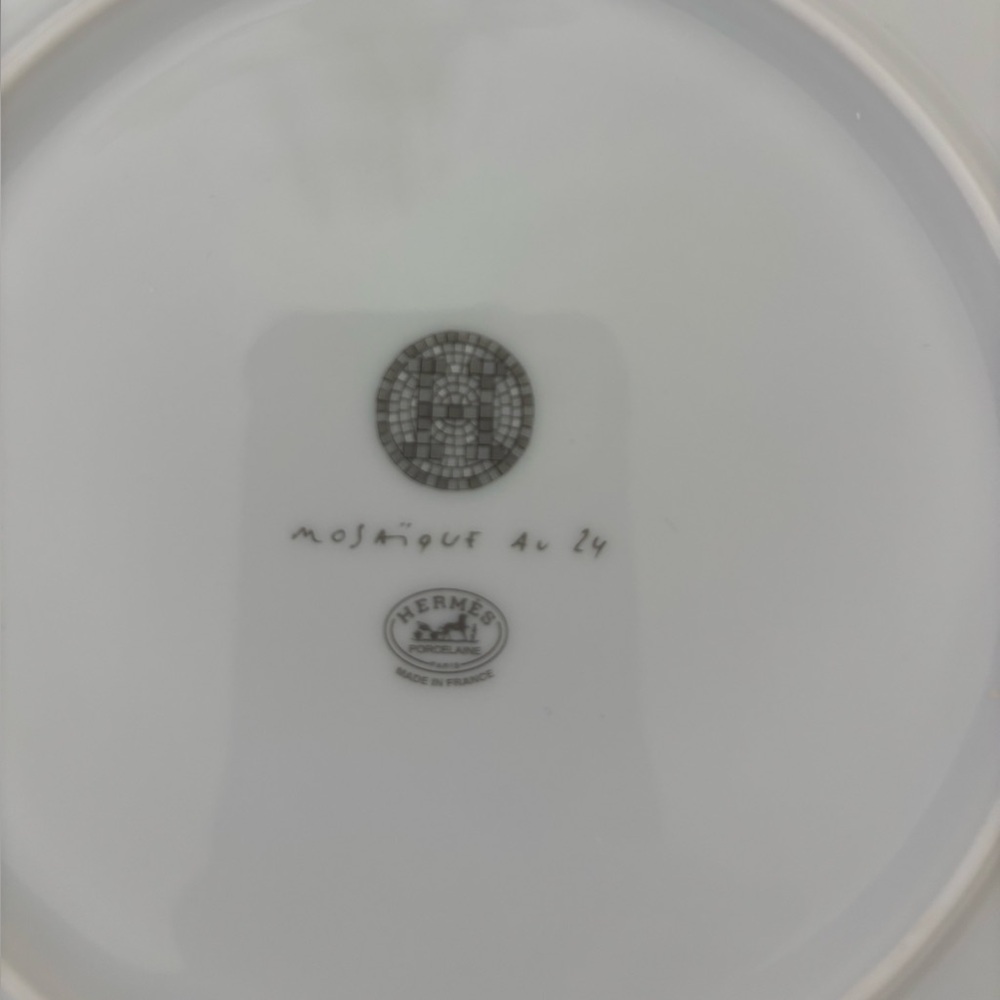 🆕 Hermes mosaique-au-24-platinum plate, in Box - Picture 3 of 4